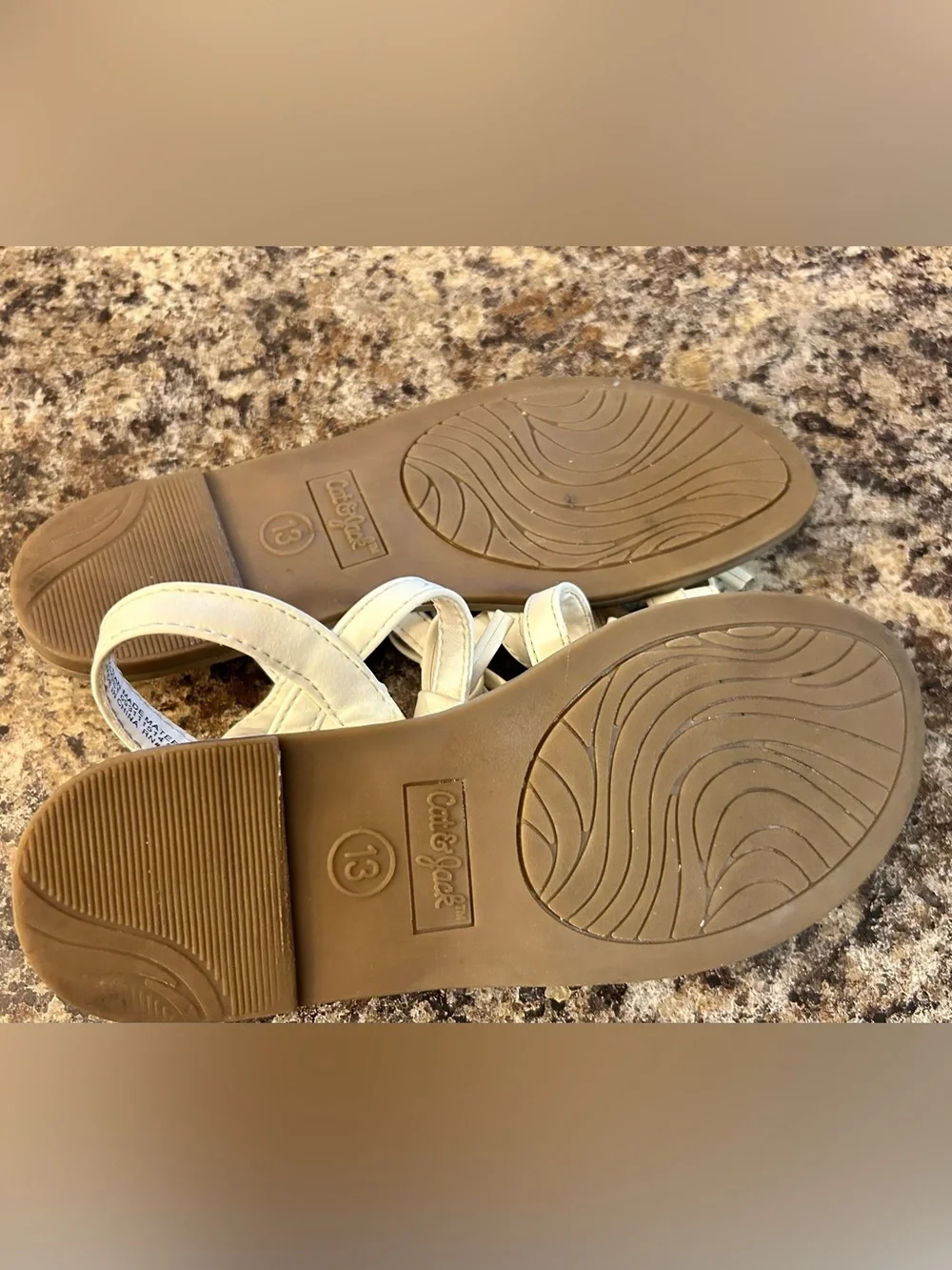 Cat & Jack Girls Aria Bow Sandals Size 13T